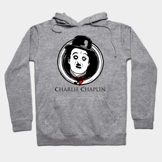 BLACK METAL CHARLIE CHAPLIN Hoodie by theanomalius_merch